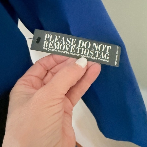 NWT NY & Co black and blue Xl petite dress - Picture 12 of 16